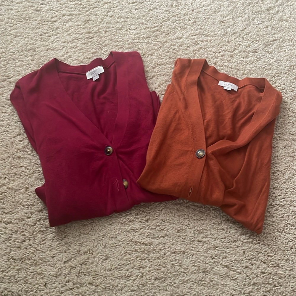 Bundle of two Loft cardigans (size XS)